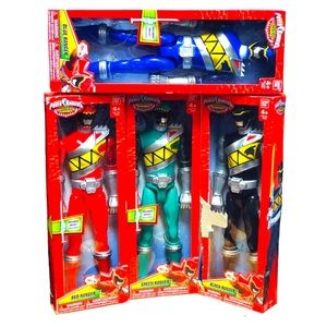 SABAN'S (2014) Power Rangers, Dino Charge, 12" Action Figure Bundle Of (4)”New”